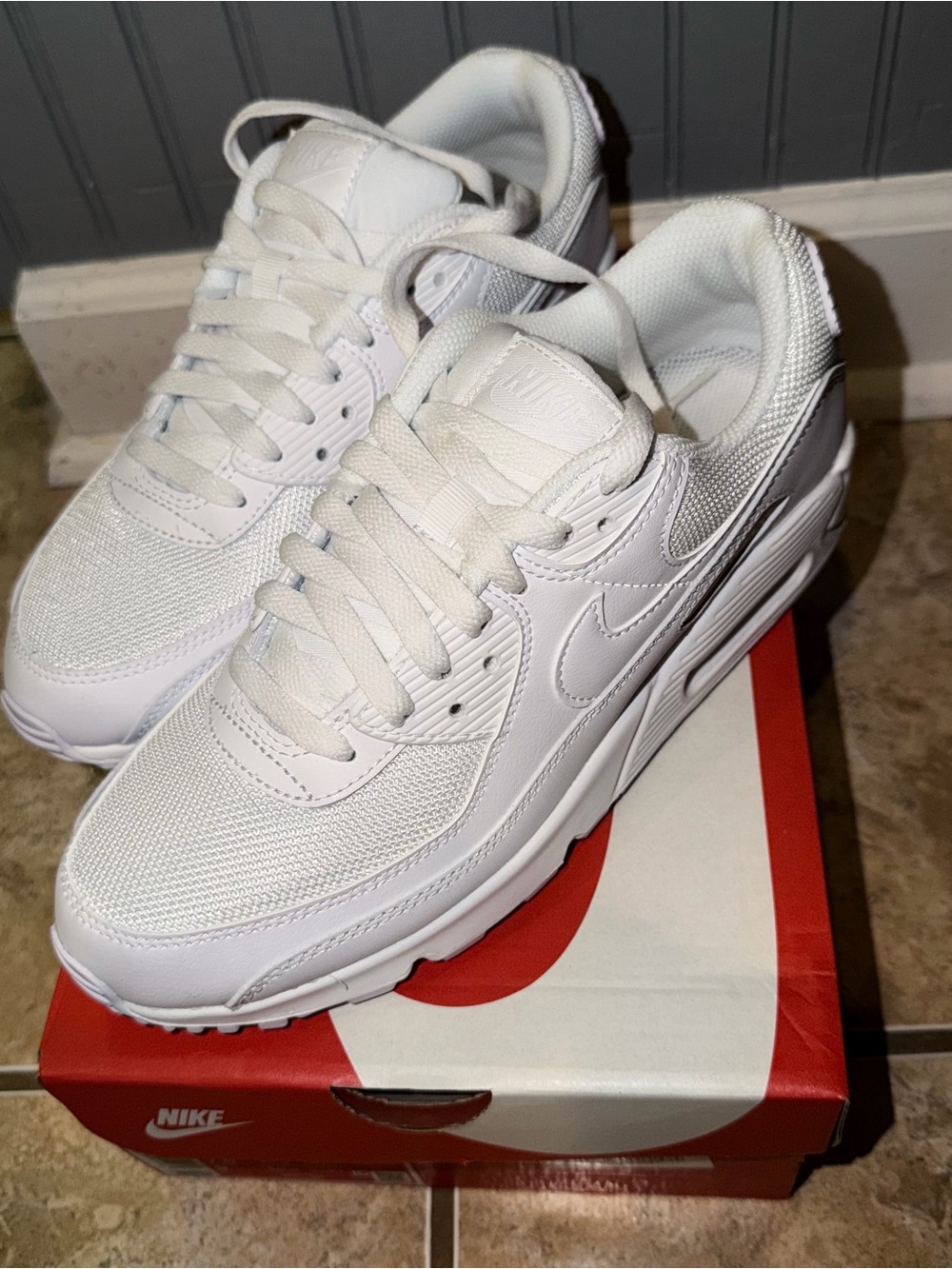 Nike White Air Max 90 Shoe